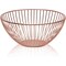 Juvale Metal Wire Fruit Basket, Kitchen Décor (Rose Gold, 10 x 4.7 Inches)